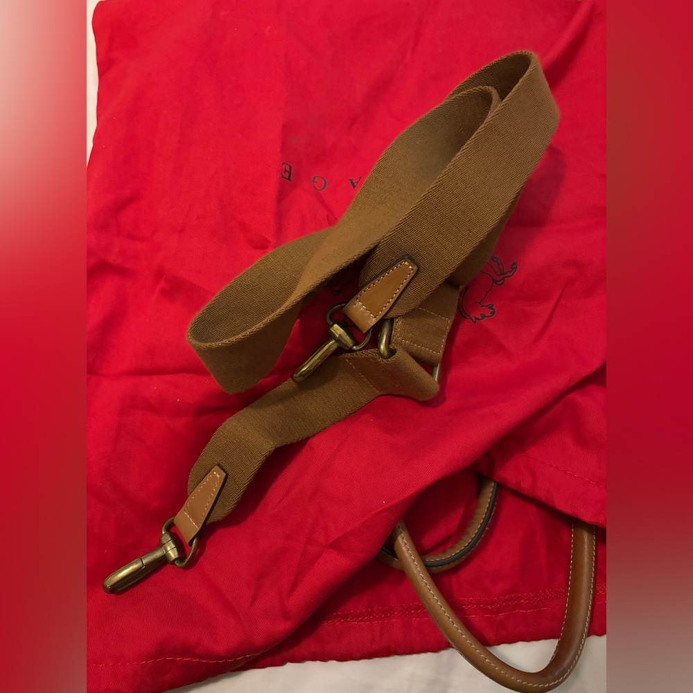 Prix De Dressage | red leather tote bag purse comes with dust bag and strap - Picture 2 of 5